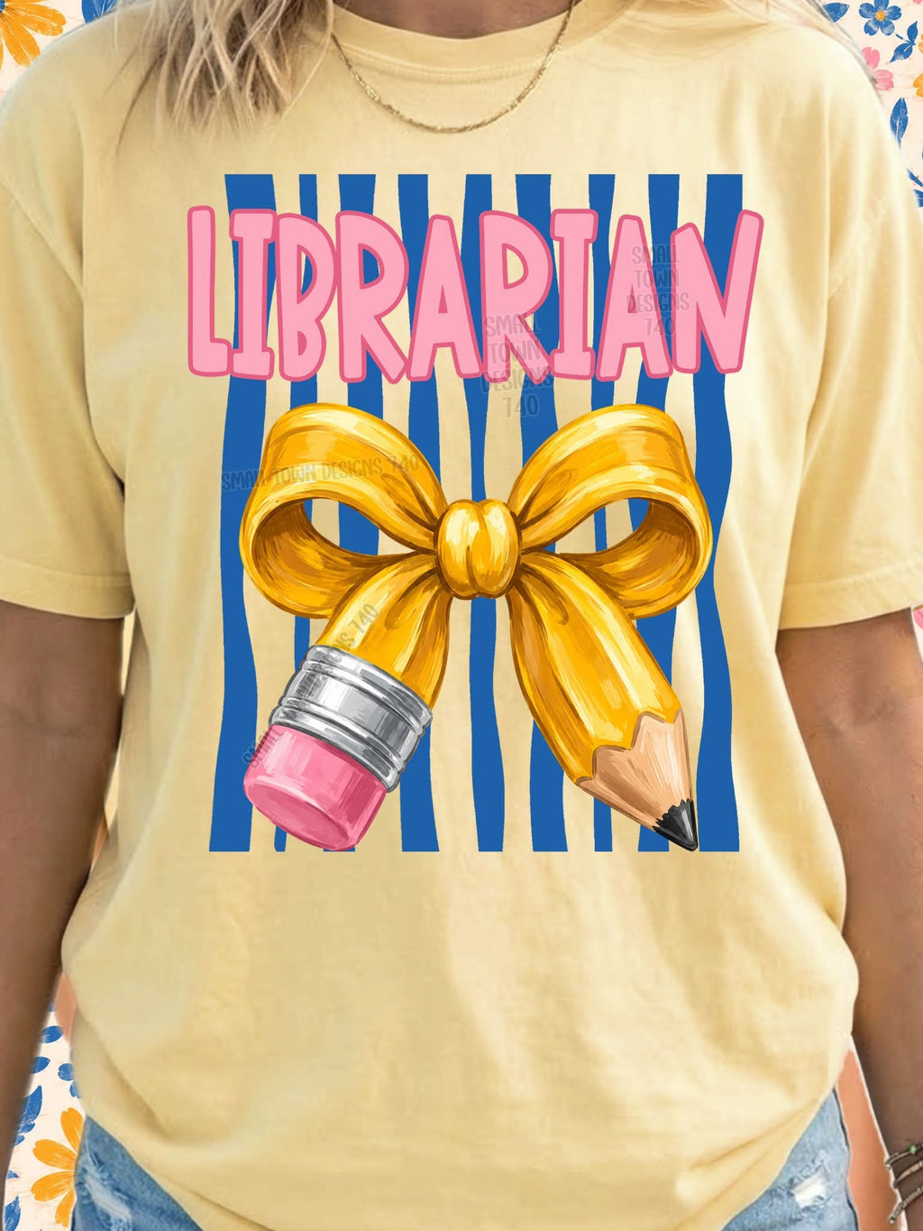 Teacher theme tee