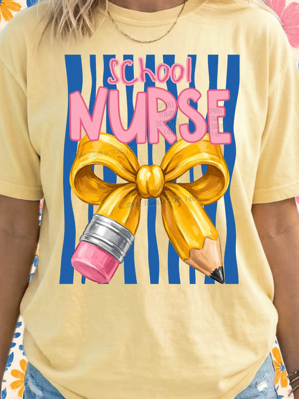 Teacher theme tee