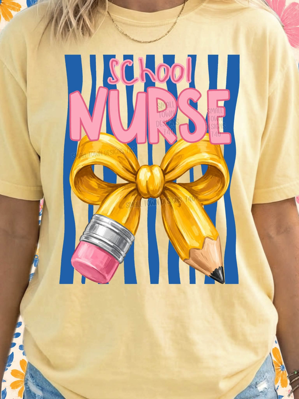 Teacher theme tee