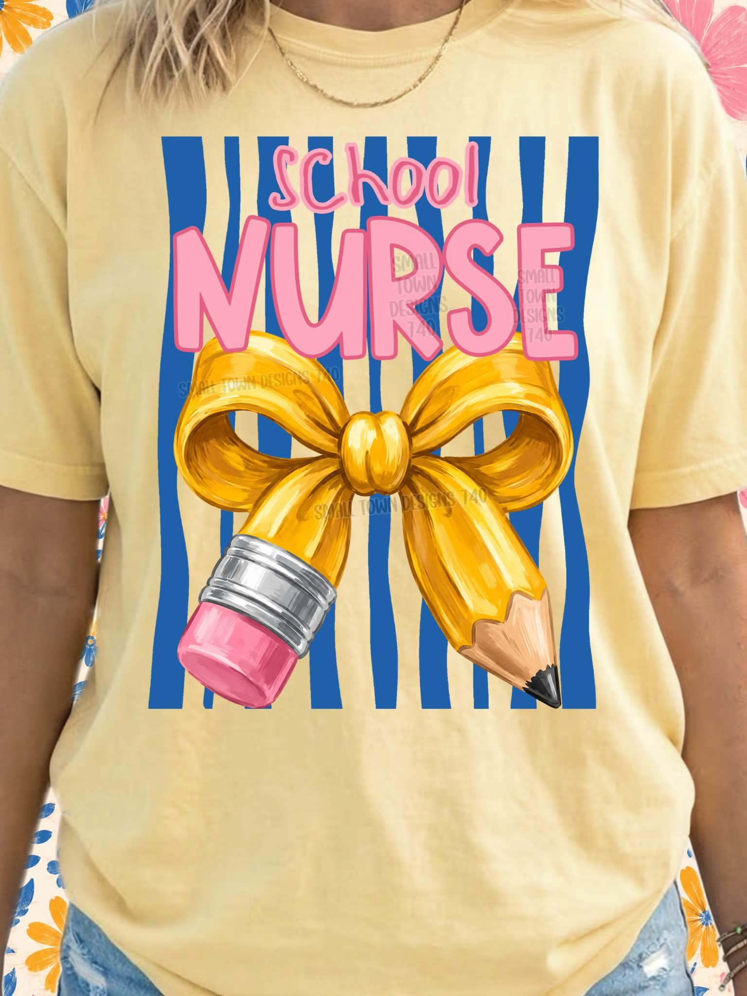 Teacher theme tee