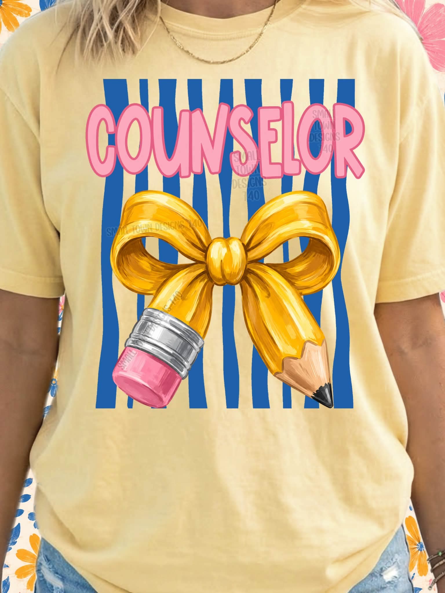 Teacher theme tee