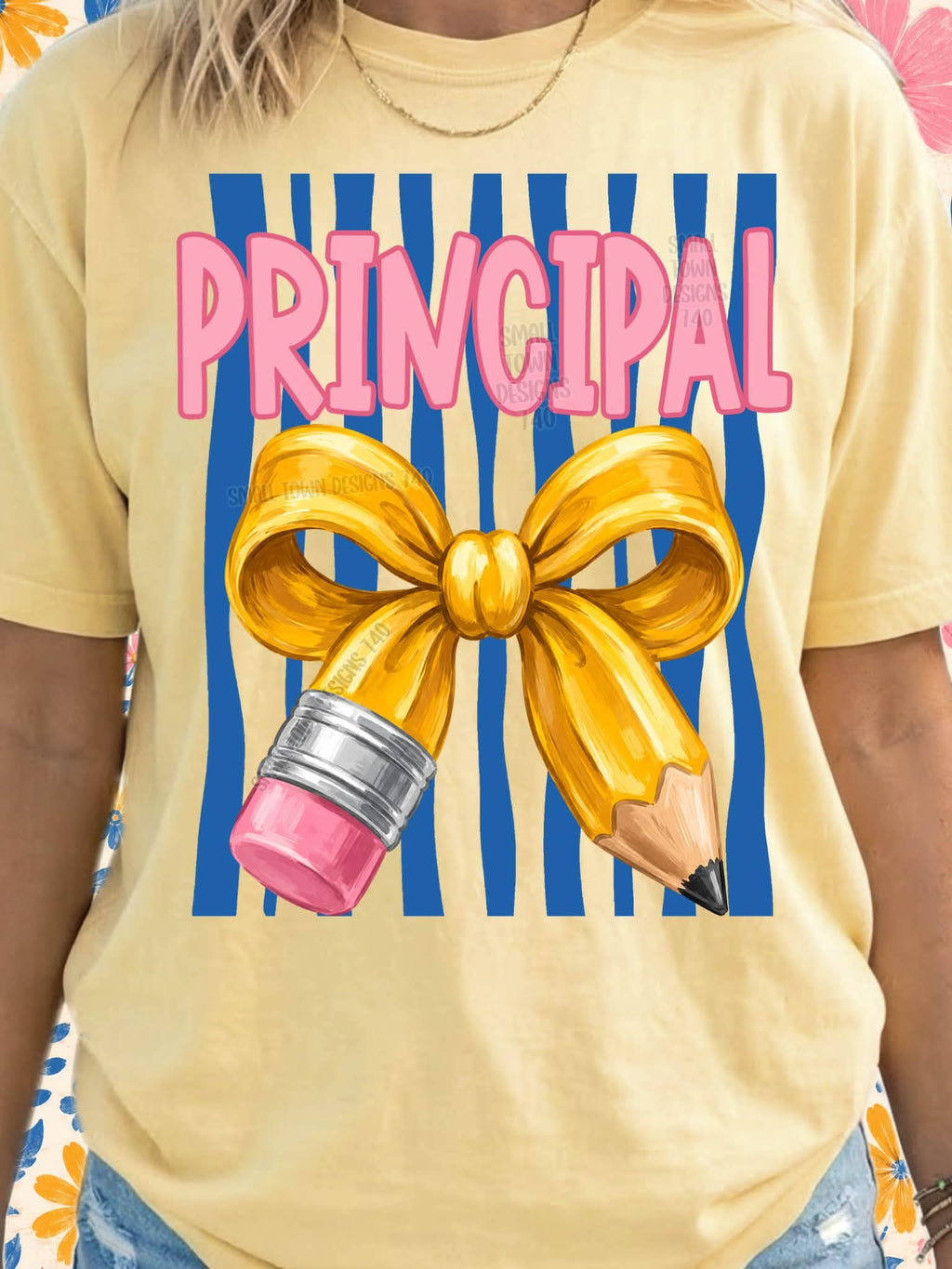 Teacher theme tee
