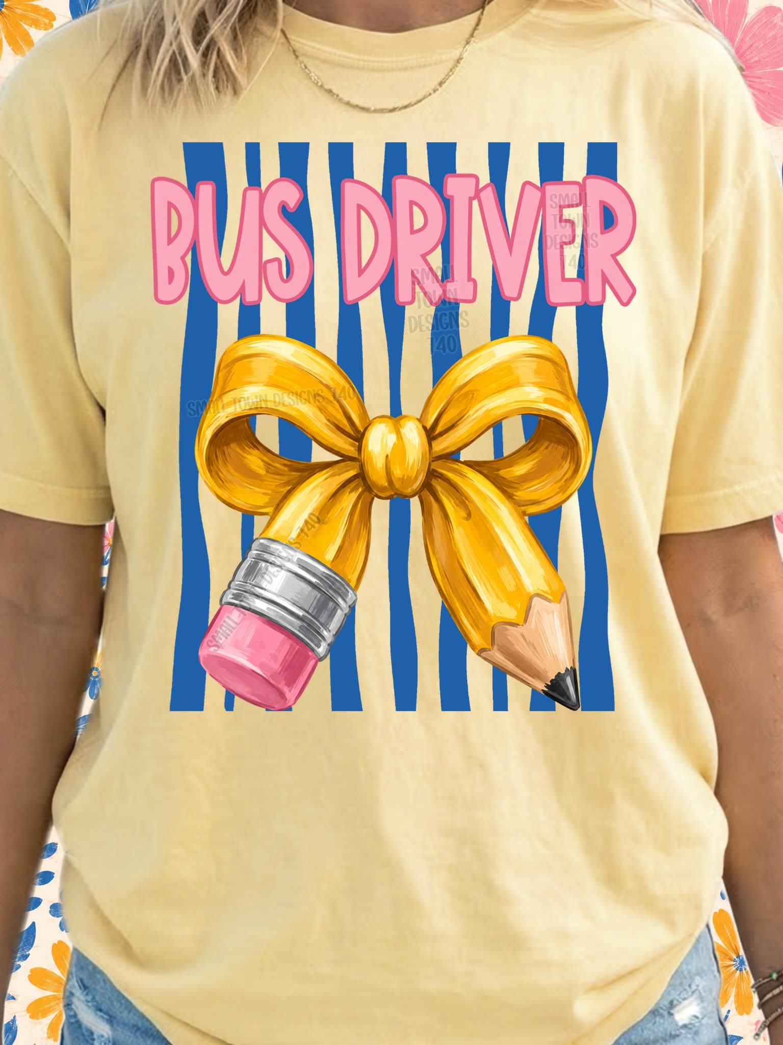Teacher theme tee