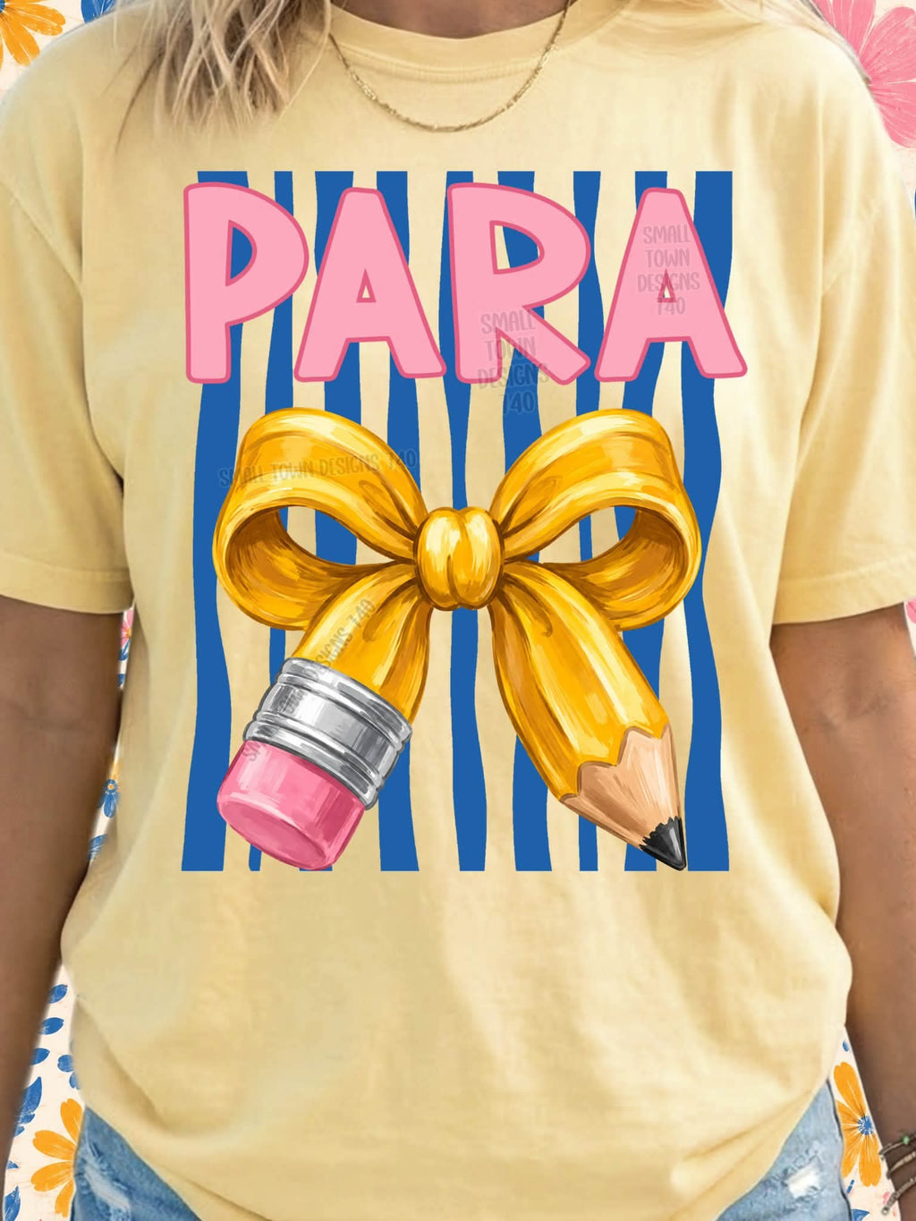 Teacher theme tee