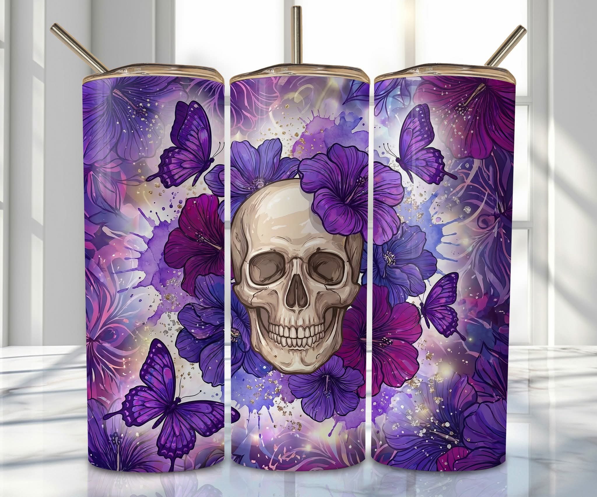 Skull tumbler