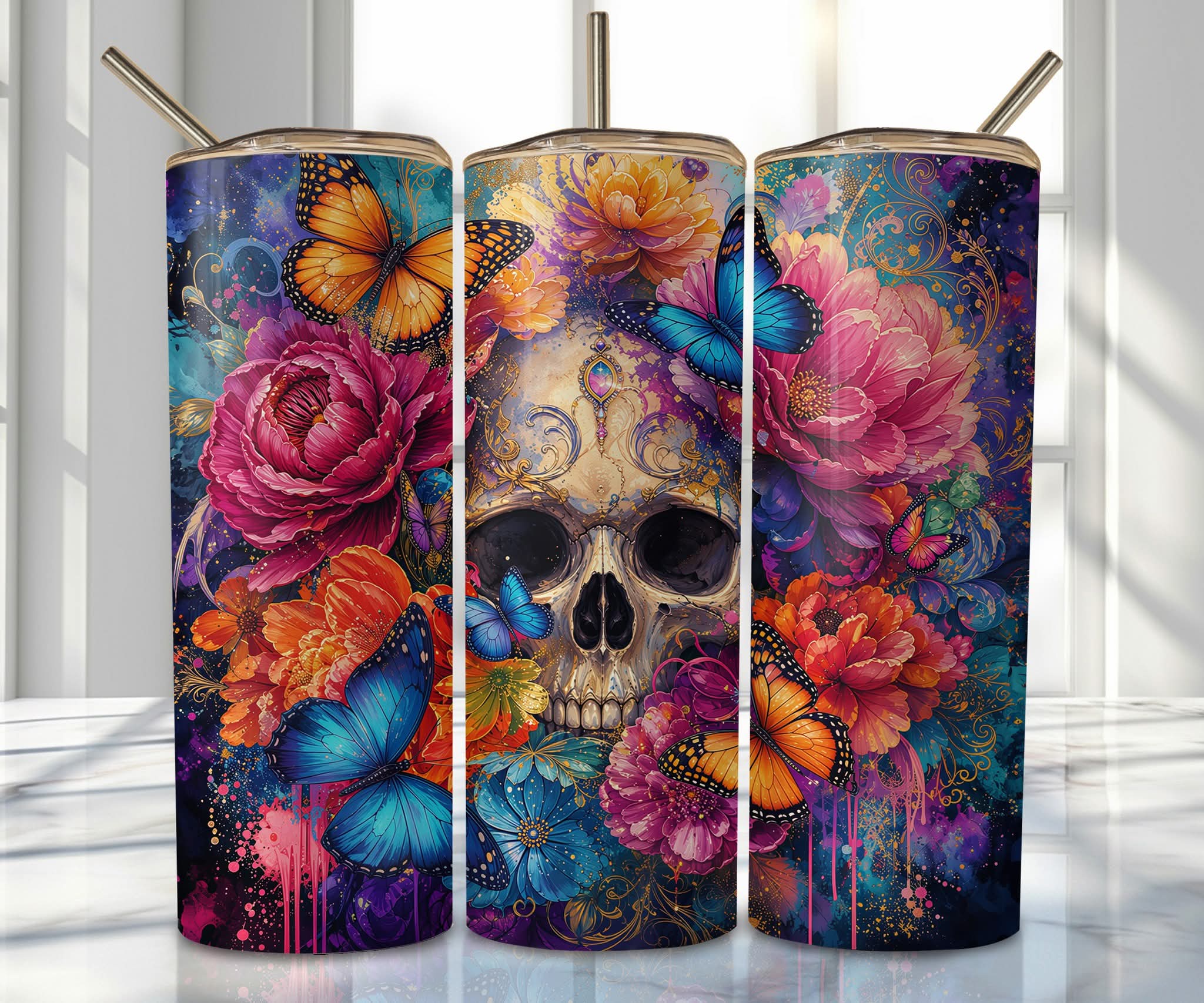 Skull tumbler
